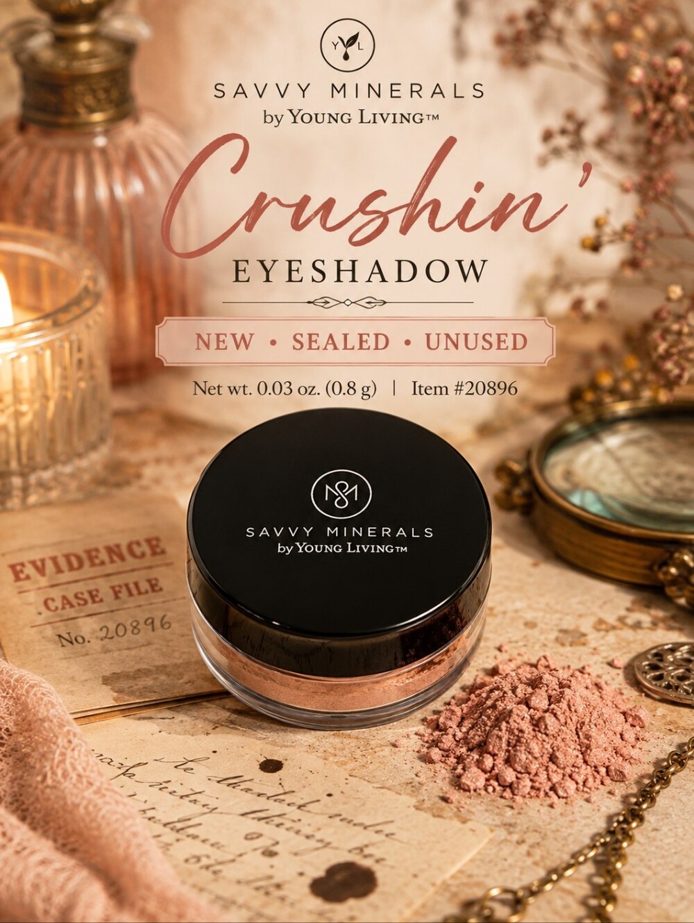 🕯Savvy Minerals Young Living Crushin' Eyeshadow NEW Sealed Discontinued